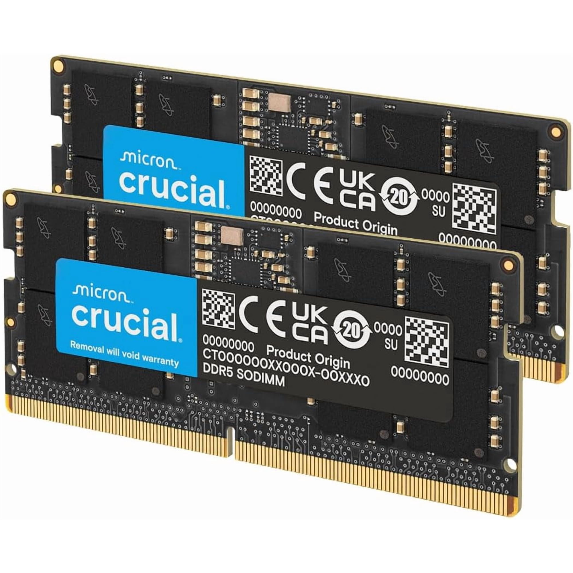 Crucial CT2K16G48C40S5 32GB Kit (2x16GB) DDR5 4800MHz CL40 Laptop Memory