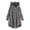 Dark Grey, variant on Cute Women Winter Cute Cats Ears Hooded Irregular Hem Buttons Jacket Fleece Coat