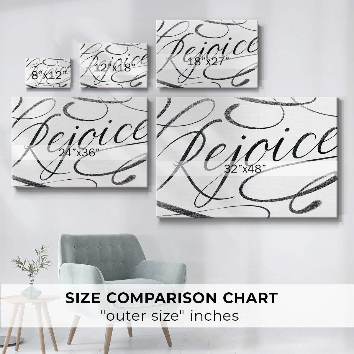 Rejoice- Gallery Wrapped Canvas