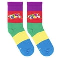 thumbnail image 2 of Crazy Socks – Froot Loops Cereal Novelty Crew Socks – Medium – Colorful Breakfast Food Graphic Fun, 2 of 6