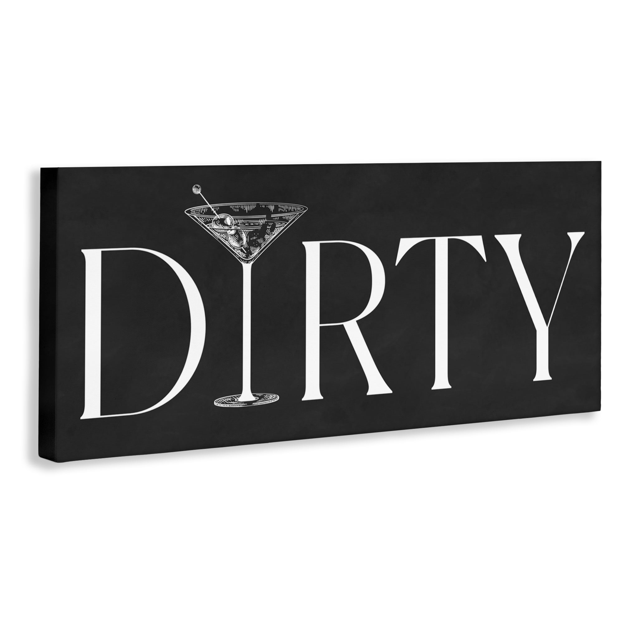 Stupell Industries Dirty Martini with Chalkboard Lettering Canvas Wall Art, design by Lettered and Lined