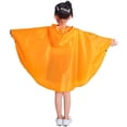 thumbnail image 3 of Poncho de Pluie pour Enfants avec Capuche, Orange, TG, 3 of 5