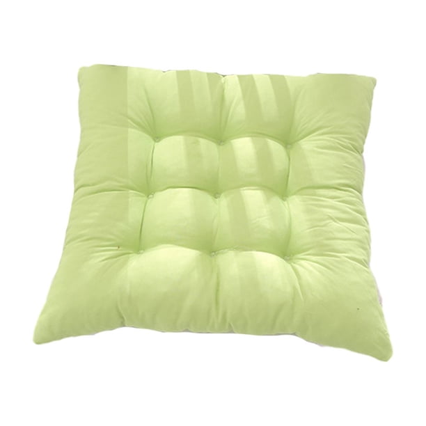 Advancent Cojín para silla de comedor Tejido de poliéster cómodo Relleno de perlas Tejido de poliéster que no se desliza Es cómodo Decoración del hogar verde claro