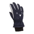 thumbnail image 2 of Guantes de esquí Qarigey para niños de tela a prueba de viento patrón de animales Negro, 2 of 6