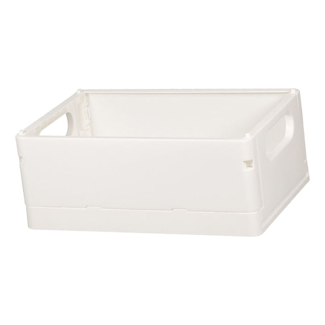 Panier de Rangement Pliable pour Organiser et Ranger, Caisse de Rangement Pliante en Plastique avec Poignée Bac de Rangement Portable Multifonction pour Maison Bureau