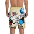 thumbnail image 3 of Cuphead Mugman Game Men's Short Pajama Pants Lightweight Daily Lounge Shorts Bottoms Sleepwear Cozy Soft Home Pajama Pants Shorts, 3 of 9