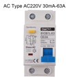 thumbnail image 3 of Mcb Rccb Rcd Type A/Ac Rcbo Dpnl Residual Current Circuit Breaker, 3 of 7