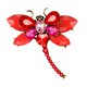 thumbnail image 1 of Prettyia cristal Rhinestone Animal broche cumpleaños boda regalo rojo jinwen Broche animal, 1 of 8