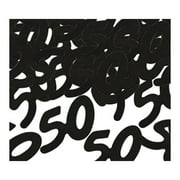 Beistle 1/4" "50" Silhouettes Fanci Confetti Black 5/Pack 50627-BK