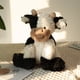 thumbnail image 2 of Hopearl Adorable Vaca De Peluche De Juguete Disquete Ganado Lechero Suave Animal De Peluche Lindo Cumpleaños para Niños Niñas Niños Pequeños 9, 2 of 7