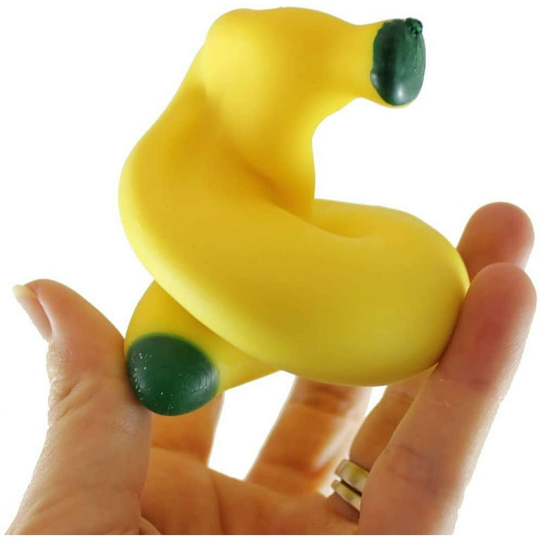 1 Squishy Sand-Filled Banana - Moldable Sensory, Stress, Squeeze Fidget Toy  ADHD Special Needs Soothing OT 