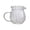 B, variant on Elegant Curved Small Glass Serving Pitcher With Handle, Portable Coffee Creamer Jug, Multi-Use Liquid Dispenser, Clear Glass Container for Table Milk Frothing, Tea Serving, Homemade Syrup,E