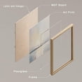 thumbnail image 4 of PixonSign Framed Wall Art Watercolor Ocean Seascape Prints, Set of 4 Nature Wilderness Wall Decor, Abstract Geometric Wall Décor, Adhesive Canvas Poster, Modern Home Artwork - 11"x14" Natural, 4 of 5