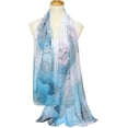 thumbnail image 4 of Bufandas Acotavie para mujer, bufandas ligeras de moda, estampado floral, bufanda, chal, envolturas MFZFUKR WMZL-2360-6, 4 of 4