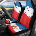 thumbnail image 2 of XYZCANDO Serbian Flag Splatter Car Seat Covers Breathable Cloth Waterproof Car Front Seat Covers Automobile Seats Interior, Soft Auto Interior Decor Sedan Truck, 2 of 10