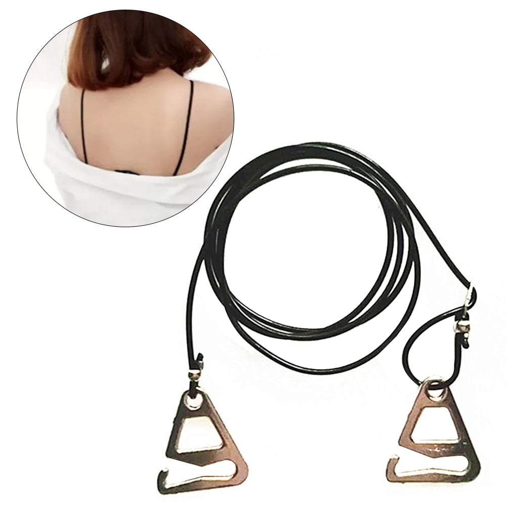 Pixnor 1.2cm Crystal Rope Bra Straps Removable Decorative Bra Strap