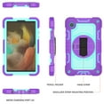 thumbnail image 6 of K-Lion for Samsung Galaxy Tab A8 Case (Model:SM-X200/X205/X207), Heavy Duty Rugged Shockproof Protective Case with Soft Screen Protector Film + Kickstand + Shoulder & Hand Strap ,Purple+Mint, 6 of 9