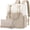 Cream-khaki, variant on Laptop Backpack 15.6",2 in 1 Design Wide Top Open Women Backpack Purses,Women Teacher Nurse Work Business Tote Bag,College Travel Computer Bag