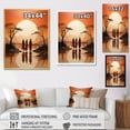 thumbnail image 4 of Designart "Horizon With The Himba Tribe" African Tribes Picture Framed Canvas Art Print, 4 of 5