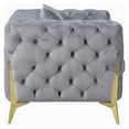 thumbnail image 3 of ACME Jelanea Sofa with 2 Pillows in Gray and Gold, 3 of 6