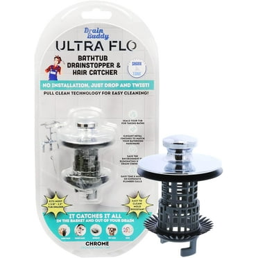 Drain Buddy Ultra Flo Tub Chrome Metal Cap