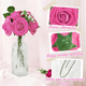 thumbnail image 3 of 25pcs Rosas Artificiales Decoración Fiesta De Boda Flor 8 Cm Xtellar rosa, 3 of 3