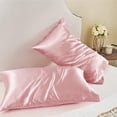 thumbnail image 3 of Wrinkle Resistant Satin Pillowcase, Silky Soft & Luxurious Bedding, Less Friction for Hair and Skin (2 Pack Standard Size), 3 of 5