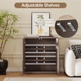 thumbnail image 7 of SELOOYE Sideboard Buffet Cabinet, Fluted Sideboard with Adjustable Shelves, Modern Credenza Storage Cabinet with Pop-up Doors, Wood Buffet Cabinets with Storage for Kitchen Entryway Living Room, 7 of 7