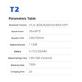 thumbnail image 3 of Auriculares Inalámbricos T2, Auriculares Para Motocicleta, Llamadas Manos Libres, Casco Estéreo, Intercomunicador De Movimiento Para Moto, Auriculares Bluetooth 5,0 A Prueba De Agua Cateissary EL009551-00, 3 of 6