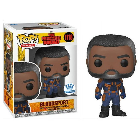 Funko POP! The Suicide Squad Bloodsport Unmasked 1118 Exclusive w/ .50mm POP! Protector