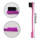 thumbnail image 2 of 24PCS Hair Edge Cepillo, Doble Borde de Control de Cabello Cepillo de Cejas Cepillo Smooth Comb Grooming (8Colors), 2 of 4