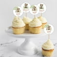thumbnail image 2 of Koyal Wholesale 2" Birthday Woodland Animals Cupcake Toppers DIY, Sweet One Rustic Theme for Kids Party Decor, 20-Pk, 2 of 5