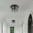 thumbnail image 6 of C Cattleya Matte Black Motion Sensing Outdoor Flush Mount（E26）, 6 of 9