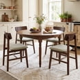 thumbnail image 4 of Gymax 4PCS Dining Chairs w/Curved Backrest Linen Fabric Upholstered Seat for Kitchen, 4 of 9