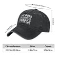thumbnail image 3 of I Like Dogs And Maybe 3 People1 Cowboy Hat Baseball Hat Trucker Hat For Men Women Retro Denim Hats Baseball Cap Dad Hat, 3 of 5