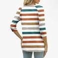 thumbnail image 5 of Cutuoiiu Loose 3/4 Sleeve Tops for Women Button V Neck Casual Tshirts Gifts, 5 of 5