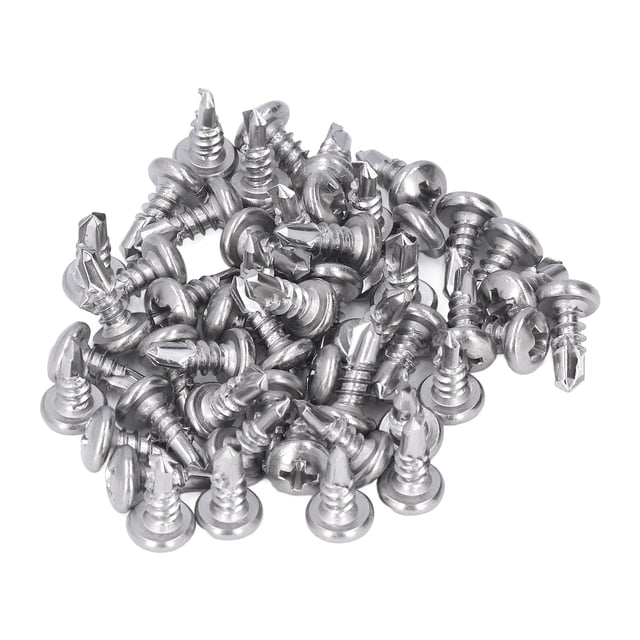 Screws Fastener, Self Drilling Screw 200Pcs Hardware for Installation