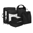 thumbnail image 1 of 6pcs Bolsas Organizadoras De Maletas Para Viaje, Impermeable negro, 1 of 5
