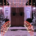 thumbnail image 6 of Cheapark Christmas Candy Cane Ground Lamp Outdoor Plug-In Pathway Light Set Of 5 For Lawn Landscape Holiday Decor, 6 of 6