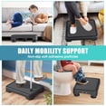 thumbnail image 2 of SPACELEAD Mobility Step Stool for Adults & Seniors, Indoor/Outdoor Portable Stair Assist, Anti-Slip Bathroom Step Stool, Platform, 2 of 7