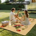 thumbnail image 4 of Ladybugs Eucalyptus Outdoor Rug for Patio/Deck/Porch, Non-Slip Large Area Rug 6 x 9 Ft, Spring Botanical Leaves Yellow Indoor Outdoor Rugs Washable Area Rugs, Reversible Camping Rug Carpet Runner, 4 of 8