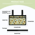 thumbnail image 7 of Jiueut Sunflower Butterfly Wheelchair Armrest Side Hanging Storage Bag Wheelchair Armrest Side Hanging Bag Wheelchair Bags to Hang on Back Wheelchair Side Holder Wheel Chair Bag, 7 of 7