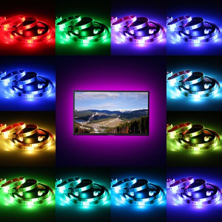 Ruban LED TV 3M - 16 Millions De Couleurs - Sync Musique Et App Bluetooth - Pour Télés 32-60 Pouces