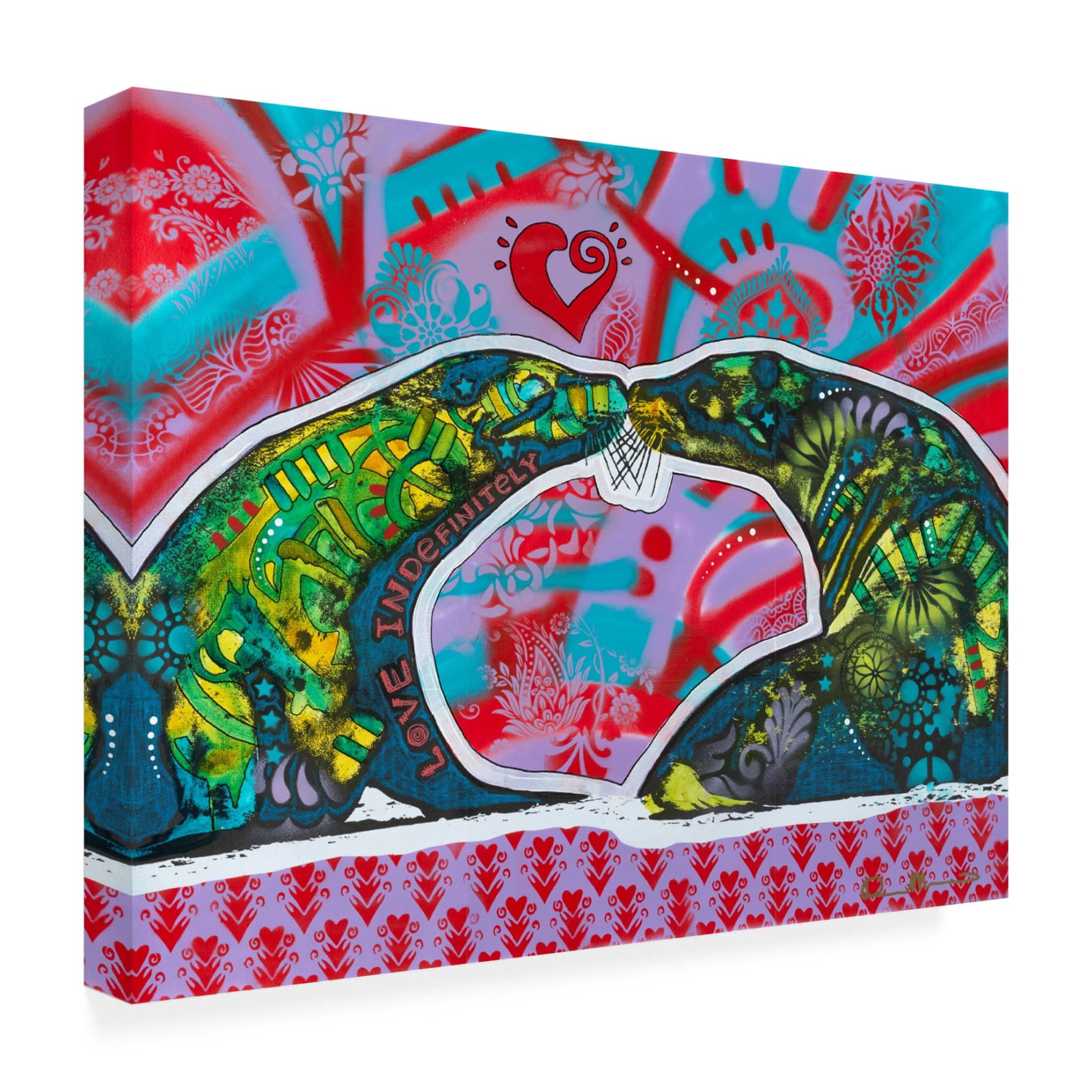 Canvas Wall Art - Dean Russo 'Love Indefinitely' Wall Art for Living Room, Bedroom, or Office Décor by Trademark Fine Art - 19 x 14 Inches