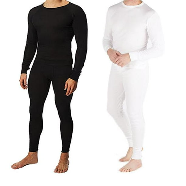 Men's 2 Piece Thermal Underwear Set Top Bottom Long Sleeve Pants 