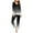 Black, variant on Jamicy New Pajamas for Women Casual Fashion Gradient Print Casual Long Sleeve Top with Long Pants Pajamas Set Ladies Loungewear Plus Size