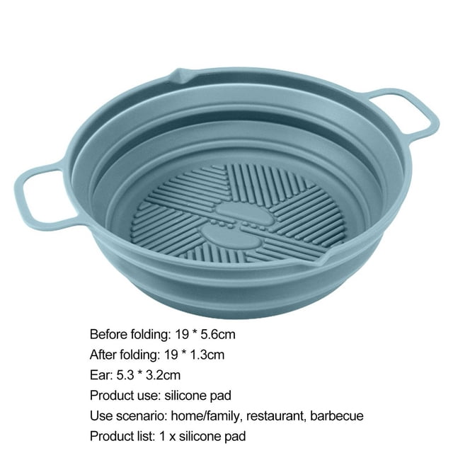 Doublure pour Friteuses à Air Moule de Cuisson Portable Durable Pliable Moule à Gâteau Doublure pour Friteuses à Air