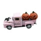 thumbnail image 3 of Camión de aleación de Halloween, modelo a escala, regalo, con 2 calabazas, decoración de mesa para Halloween. Rosa, 3 of 9