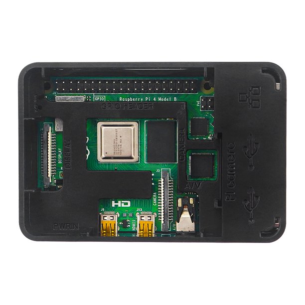Ventilador De Caja Caja de caja de plástico con kit de enfriador de ventilador de refrigeración para Raspberry Pi 4B Likrtyny Para estrenar