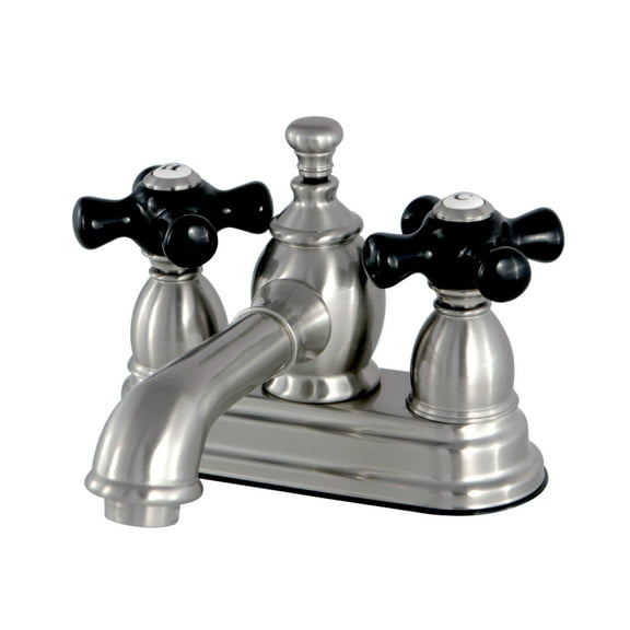 Kingston Brass KS7008PKX 4 in. Centerset Bathroom Faucet, Brushed Nickel